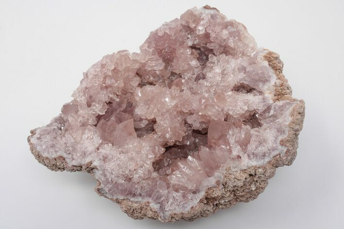 3.2" Sparkly, Pink Amethyst Geode - Argentina